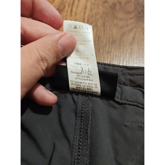 Patagonia Quandary Pants Mens 34x30 Gray Nylon Hiking Climbing Stretch Outdoor - Picture 7 of 8